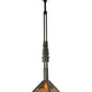 Meyda Lighting Winter Pine 17"W x 49"H Timeless Bronze Tall Pines Pendant Light With Amber Mica Shade Glass
