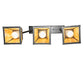 Meyda Lighting Winter Pine 24" 3-Light Craftsman Brown & Oil Rubbed Bronze Island Pendant Light With Beige Shade Glass