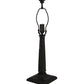 Meyda Lighting Winter Pine 24" Craftsman Brown Table Lamp With Beige Iridescent Shade Glass