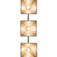 Meyda Lighting Winter Pine 251561 45" 3-Light Antique Copper Tall Pines Island Pendant Light With Silver Mica Shade Glass