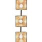 Meyda Lighting Winter Pine 30" 3-Light Antique Copper Tall Pines Island Pendant With Silver Mica Shade Glass