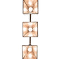 Meyda Lighting Winter Pine 30" 3-Light Timeless Bronze Tall Pines Island Pendant Light With Silver Mica Shade Glass