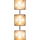Meyda Lighting Winter Pine 45" 3-Light Antique Copper Tall Pines Island Pendant Light With Beige Shade Glass