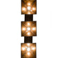 Meyda Lighting Winter Pine 45" 3-Light Mahogany Bronze Tall Pines Island Pendant Light With Amber Mica Shade Glass