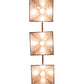 Meyda Lighting Winter Pine 45" 3-Light Rust & Green Trees Tall Pines Island Pendant Light With Silver Mica Shade Glass