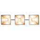 Meyda Lighting Winter Pine 45" 3-Light Vintage Copper & Green Trees Island Pendant Light With Silver Mica Shade Glass