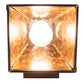 Meyda Lighting Winter Pine 6" Cafe Noir Wall Sconce With Amber Mica Shade Glass