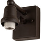 Meyda Lighting Winter Pine 6" Oil Rubbed Bronze Wall Sconce With Beige Iridescent Shade Glass