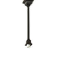 Meyda Lighting Winter Pine 6"Sq Craftsman Brown Mini Pendant Light With Beige Art Shade Glass