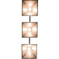 Meyda Lighting Winter Pine 82171 45" 3-Light Antique Copper Tall Pines Island Pendant Light With Silver Mica Shade Glass