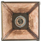 Meyda Lighting Winter Pine 9" Antique Copper Mini Pendant Light With Silver Mica Shade Glass