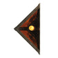 Meyda Lighting Winter Pine 9" Craftsman Brown Wall Sconce With Amber Mica Shade Glass