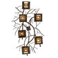 Meyda Lighting Winter Solstice 261726 51" 6-Light Oil Rubbed Bronze Island Chandelier With Beige Shade Glass