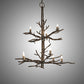 Meyda Lighting Winter Solstice 36" 9-Light Antique Copper Chandelier