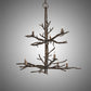 Meyda Lighting Winter Solstice 36" 9-Light Antique Copper Chandelier