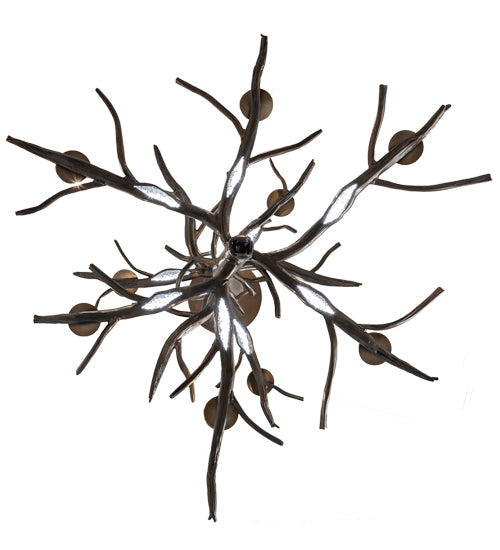 Meyda Lighting Winter Solstice 36" 9-Light Antique Copper Chandelier