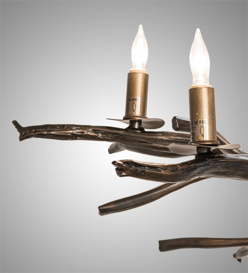 Meyda Lighting Winter Solstice 36" 9-Light Antique Copper Chandelier