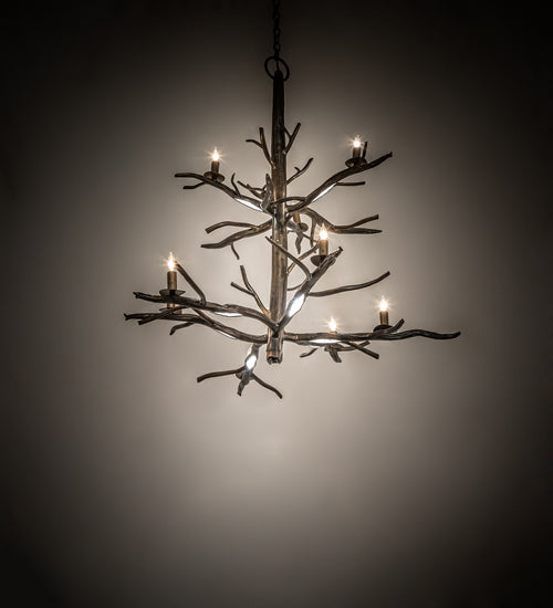 Meyda Lighting Winter Solstice 36" 9-Light Antique Copper Chandelier