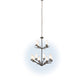 Meyda Lighting Winter Solstice 42" 12-Light Dark Burnished Antique Copper Chandelier With Whitestone Idalight Shade
