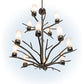 Meyda Lighting Winter Solstice 42" 12-Light Dark Burnished Antique Copper Chandelier With Whitestone Idalight Shade