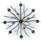 Meyda Lighting Winter Solstice 42" 12-Light Dark Burnished Antique Copper Chandelier With Whitestone Idalight Shade