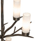 Meyda Lighting Winter Solstice 42" 12-Light Dark Burnished Antique Copper Chandelier With Whitestone Idalight Shade