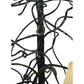 Meyda Lighting Winter Solstice 50" 6-Light Wrought Iron Chandelier With Creamy Natural Linen Shade