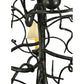Meyda Lighting Winter Solstice 50" 6-Light Wrought Iron Chandelier With Creamy Natural Linen Shade
