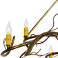 Meyda Lighting Winter Solstice 57" 8-Light Transparent Gold Island Chandelier With Ivory Faux Candlelight
