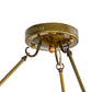 Meyda Lighting Winter Solstice 57" 8-Light Transparent Gold Island Chandelier With Ivory Faux Candlelight