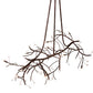 Meyda Lighting Winter Solstice 60" 11-Light Mahogany Bronze Island Chandelier With Clear Tulip Shade Glass