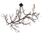 Meyda Lighting Winter Solstice 60" 11-Light Mahogany Bronze Island Chandelier With Clear Tulip Shade Glass