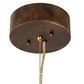 Meyda Lighting Winter Solstice 60" 5-Light LED Dark Burnished Antique Copper Cilindro Island Chandelier With Whitestone Idalight Shade