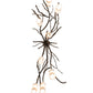Meyda Lighting Winter Solstice 70" 8-Light Dark Burnished Antique Copper Cilindro Chandelier With Whitestone Idalight Shade