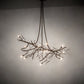 Meyda Lighting Winter Solstice 72" 11-Light Tyle Bronze Budding Chandelier With Clear Tulip Buds Shade Glass