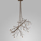 Meyda Lighting Winter Solstice 72" 11-Light Tyle Bronze Budding Chandelier With Clear Tulip Buds Shade Glass