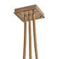 Meyda Lighting Winter Solstice 72" 12-Light Antique Hammer Gold Budding Chandelier With Clear Tulip Buds Shade Glass