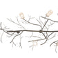 Meyda Lighting Winter Solstice 72" 5-Light Nickel Cilindro Island Chandelier With Frosted Clear Shade Glass