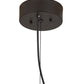 Meyda Lighting Winter Solstice 72" 5-Light Oil Rubbed Bronze Revival Island Chandelier With White Opal Shade Glass