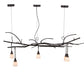 Meyda Lighting Winter Solstice 72" 5-Light Oil Rubbed Bronze Revival Island Chandelier With White Opal Shade Glass
