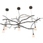 Meyda Lighting Winter Solstice 72" 5-Light Oil Rubbed Bronze Revival Island Chandelier With White Opal Shade Glass