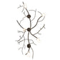 Meyda Lighting Winter Solstice 72" 5-Light Timeless Bronze Cilindro Chandelier With Frosted Clear Shade Glass