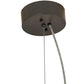 Meyda Lighting Winter Solstice 72" 5-Light Timeless Bronze Cilindro Chandelier With Frosted Clear Shade Glass