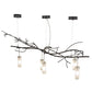 Meyda Lighting Winter Solstice 72" 5-Light Timeless Bronze Cilindro Chandelier With Frosted Clear Shade Glass