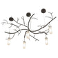 Meyda Lighting Winter Solstice 72" 5-Light Timeless Bronze Cilindro Chandelier With Frosted Clear Shade Glass