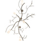 Meyda Lighting Winter Solstice 72" 5-Light Timeless Bronze Cilindro Island Chandelier With Frosted Clear Shade Glass