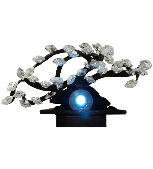 Meyda Lighting Winter at Stillwater 12" Cafe Noir Wall Sconce With Crystal Shade
