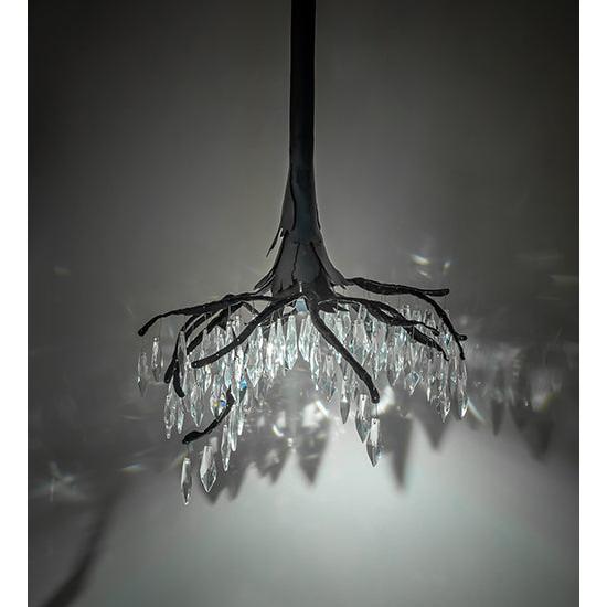 Meyda Lighting Winter at Stillwater 22" Wrought Iron Chandelier