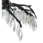Meyda Lighting Winter at Stillwater 22" Wrought Iron Chandelier