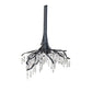 Meyda Lighting Winter at Stillwater 22" Wrought Iron Chandelier